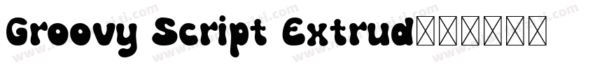 Groovy Script Extrud字体转换